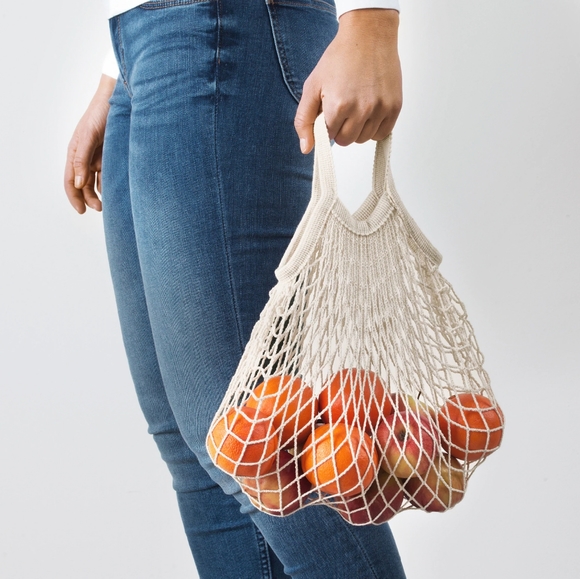 Handbags - French Market Mesh Cotton Net Tote Set (2)